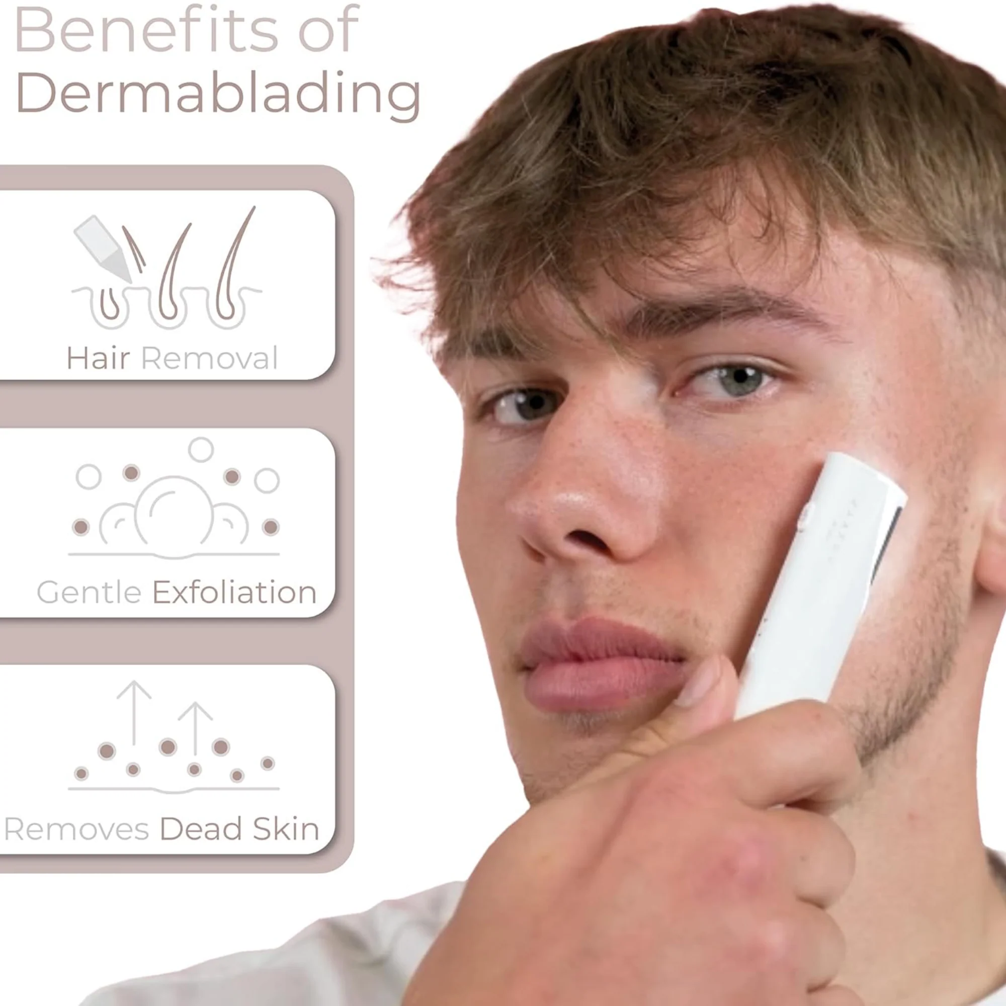 StylPro 2-In-1 Light Up Sonic Dermaplane & Trimmer - Image 6