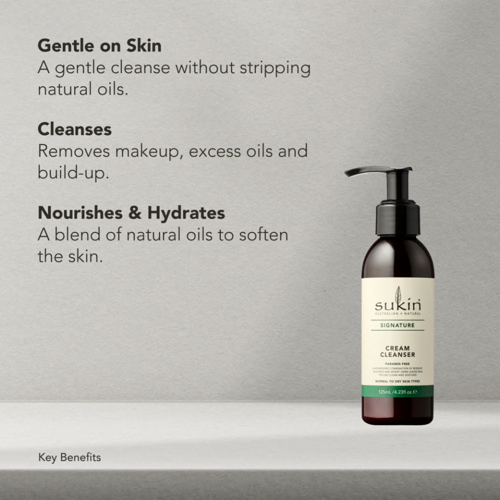Sukin Cream Facial Cleanser 125ml - Image 2