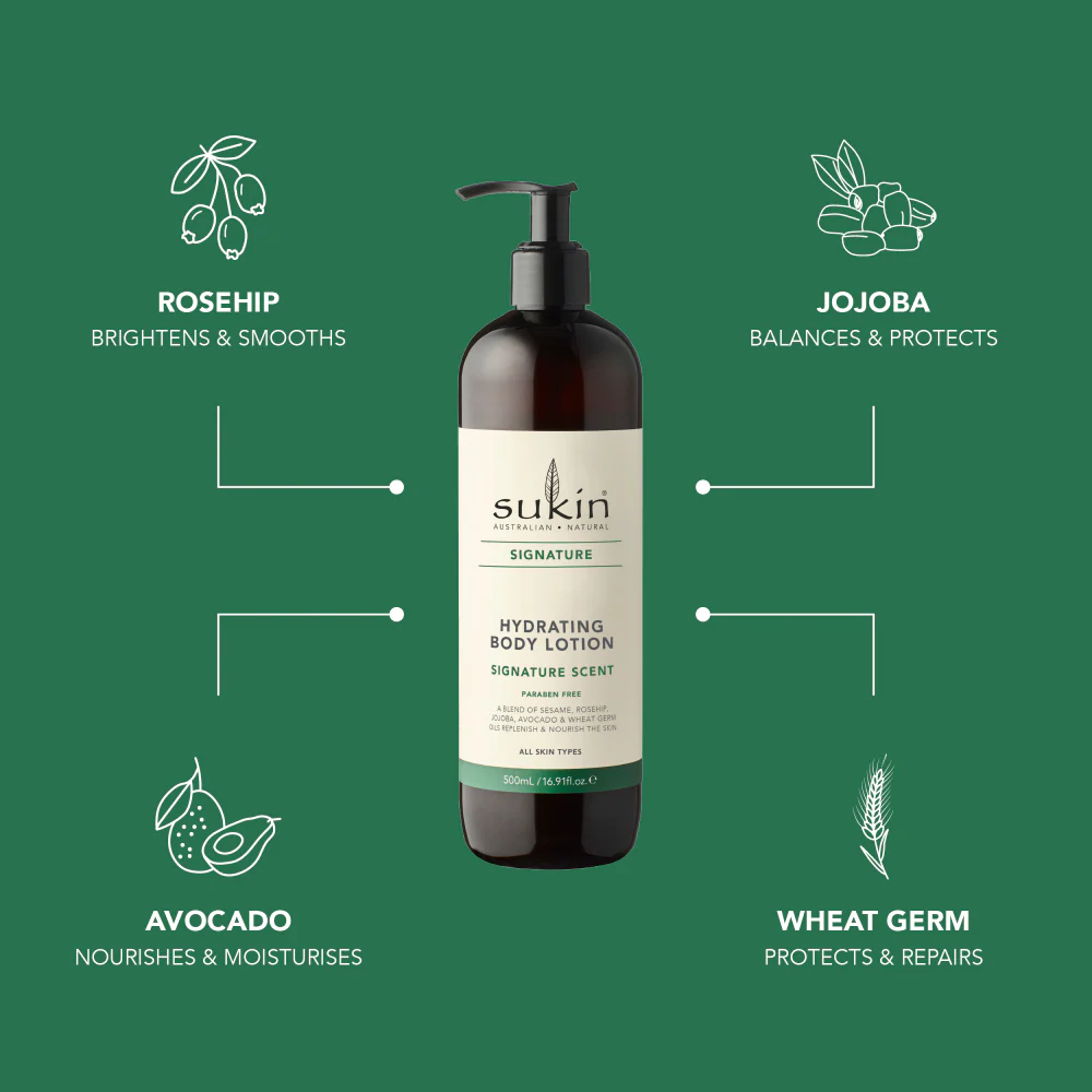 Sukin Hydrating Body Lotion Signature Scent 500ml - Image 3