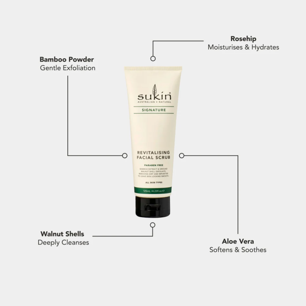 Sukin Revitalising Facial Scrub 125ml - Image 2