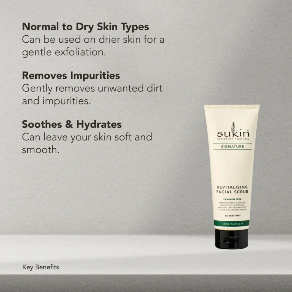 Sukin Revitalising Facial Scrub 125ml - Image 3