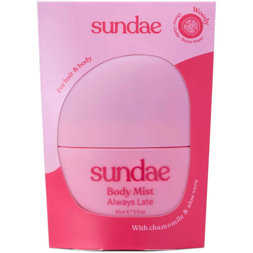 Sundae Hair & Body Fragrance Mist Always Late 90ml - Image 2
