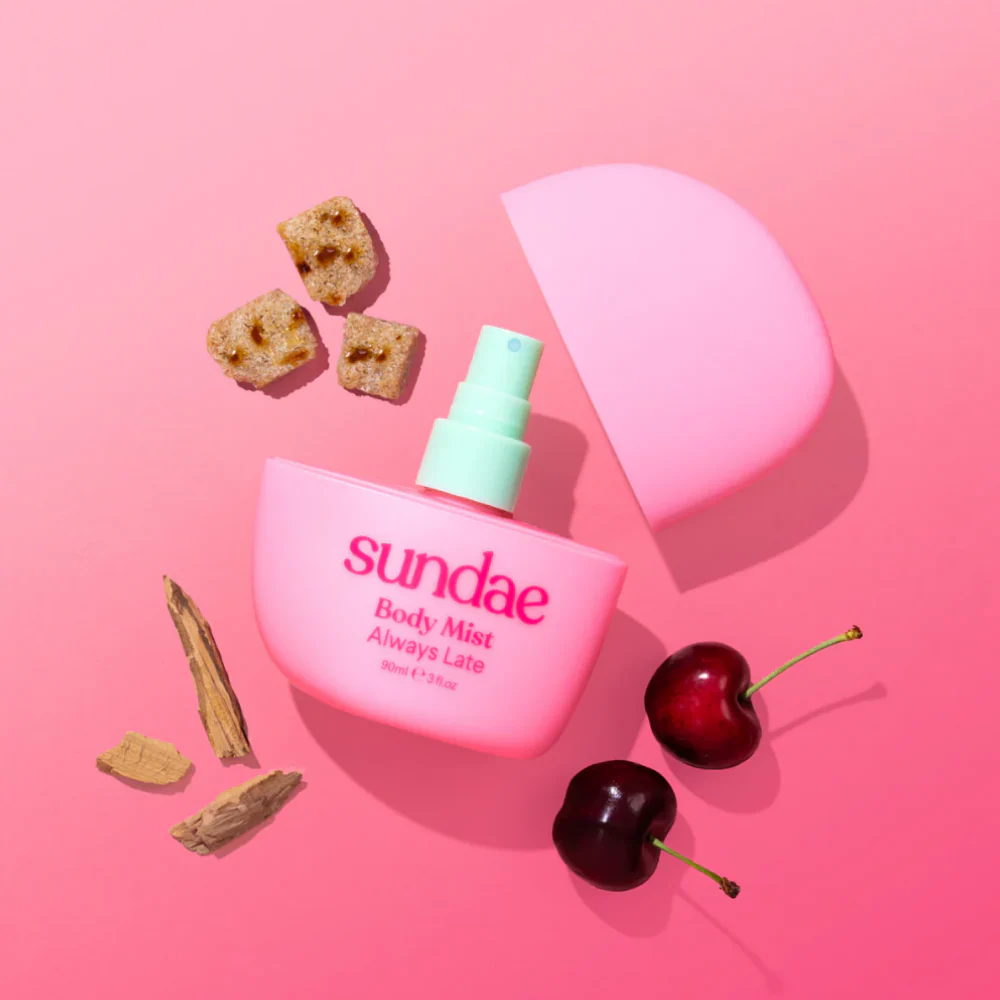 Sundae Hair & Body Fragrance Mist Always Late 90ml - Image 3