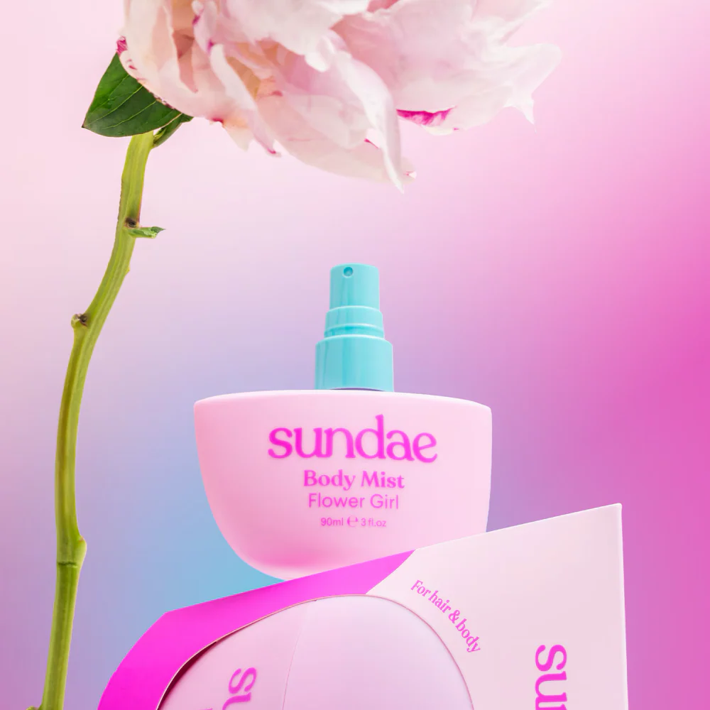 Sundae Hair & Body Fragrance Mist Flower Girl 90ml - Image 3