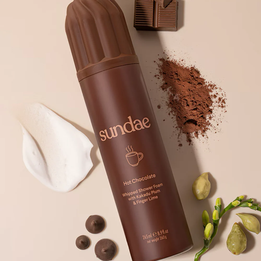 Sundae Whipped Shower Foam Hot Chocolate 265ml - Image 2
