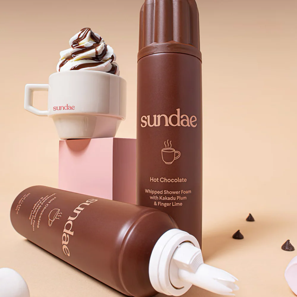 Sundae Whipped Shower Foam Hot Chocolate 265ml - Image 3