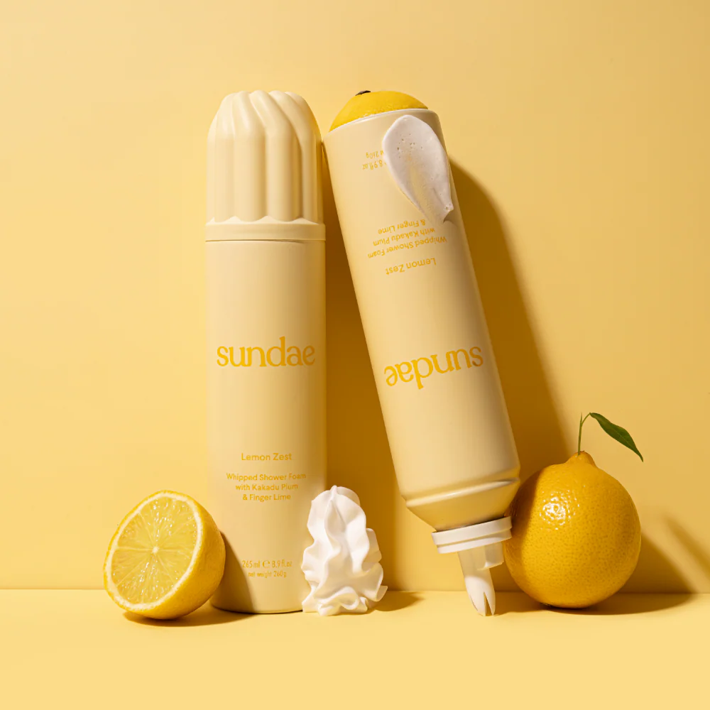 Sundae Whipped Shower Foam Lemon Zest 265ml - Image 5