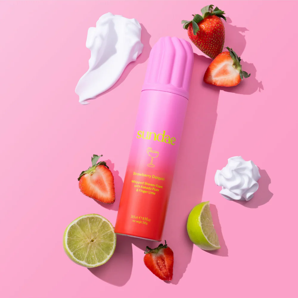 Sundae Whipped Shower Foam Strawberry Daiquiri 265ml - Image 3