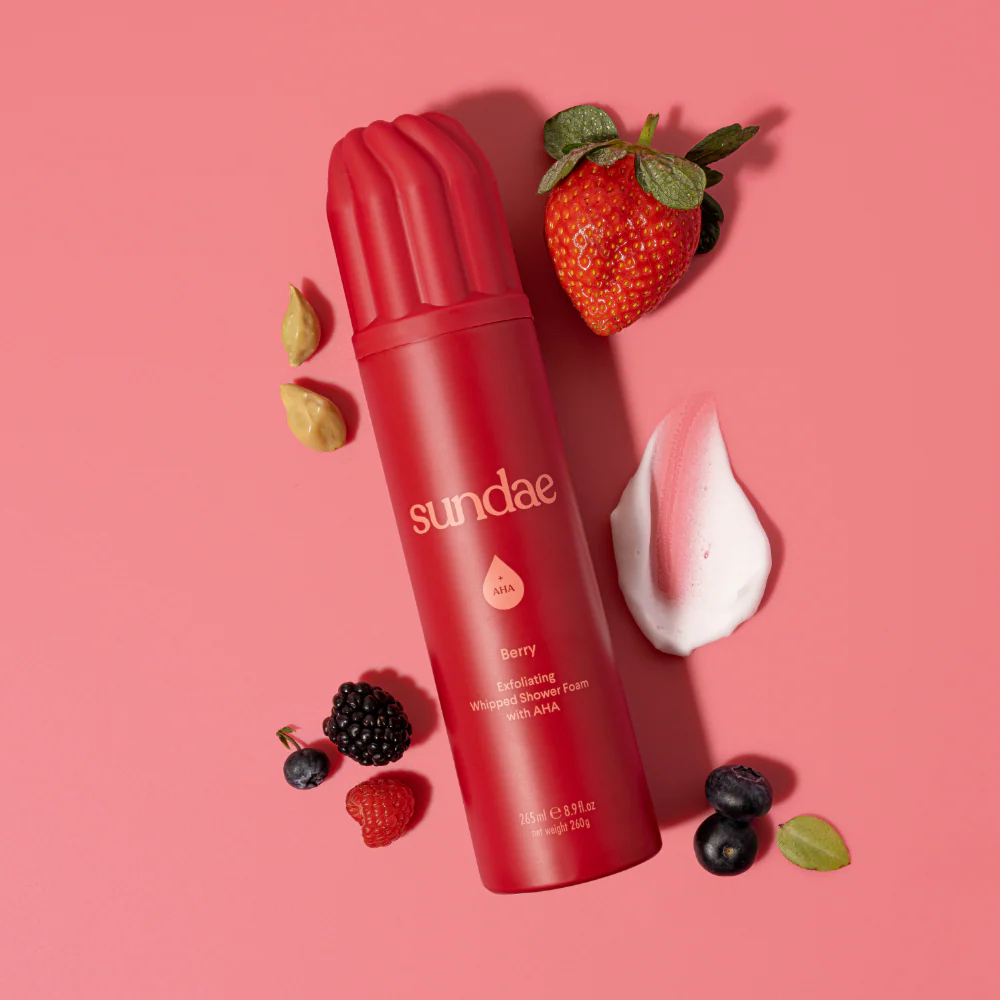 Sundae Whipped Shower Foam Very Berry 265ml - Image 2
