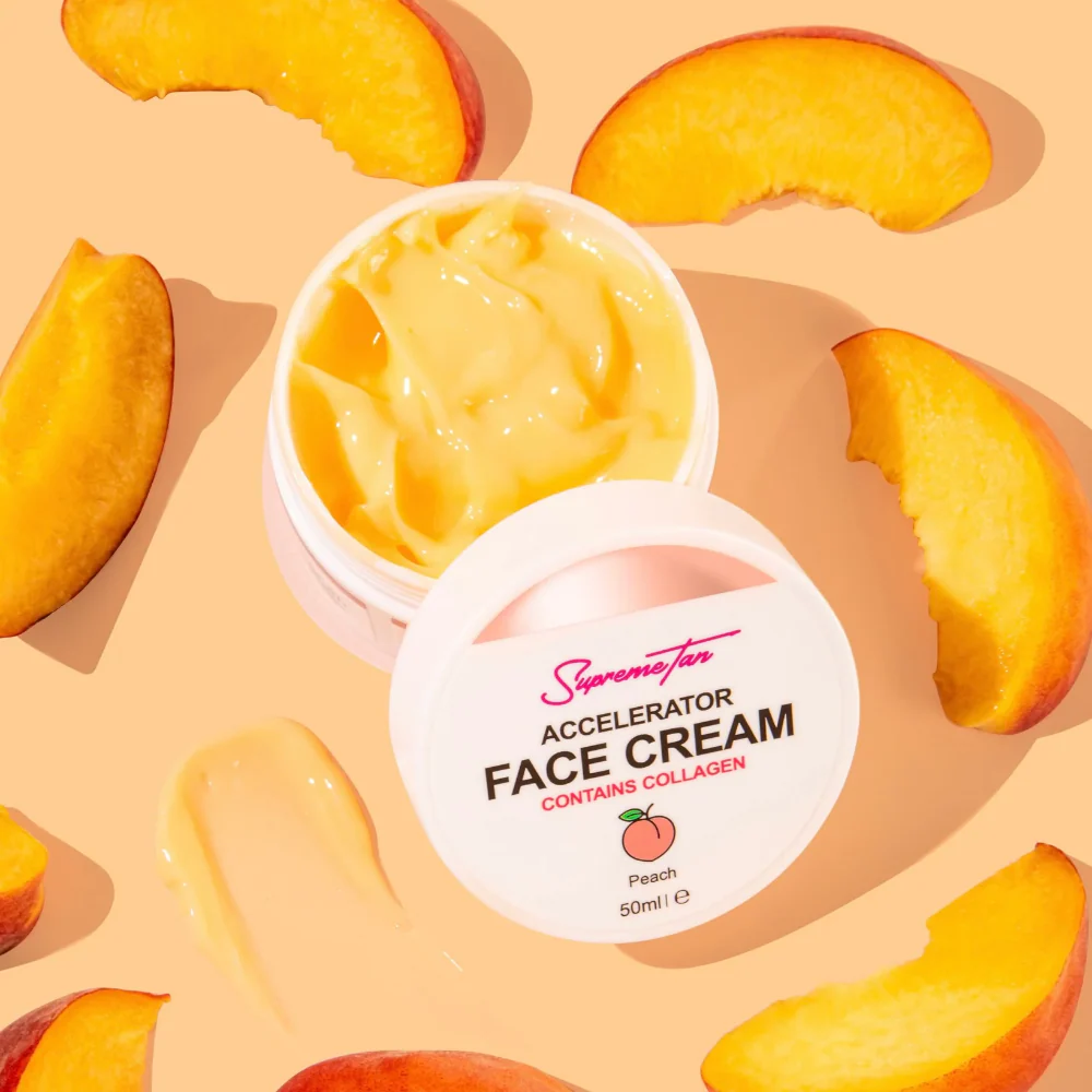 SupremeTan Accelerator Face Tanning Cream Peach 50g - Image 4