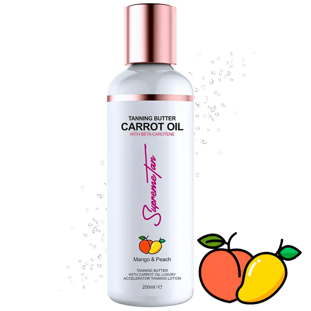 SupremeTan Tanning Butter Carrot Oil Accelerator Cream Mango & Peach 200ml - Image 2