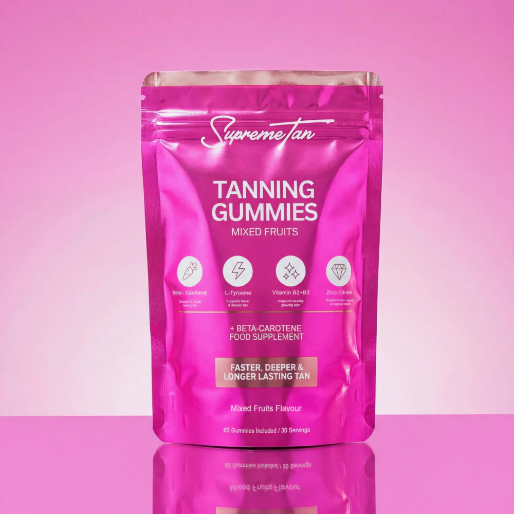 SupremeTan Tanning Gummies Raspberry 60 Gummies - Image 2