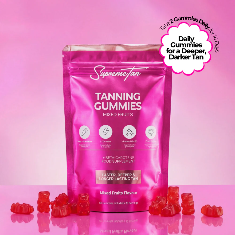 SupremeTan Tanning Gummies Raspberry 60 Gummies - Image 4