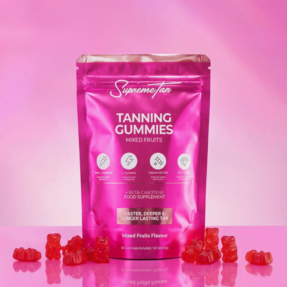 SupremeTan Tanning Gummies Raspberry 60 Gummies - Image 5