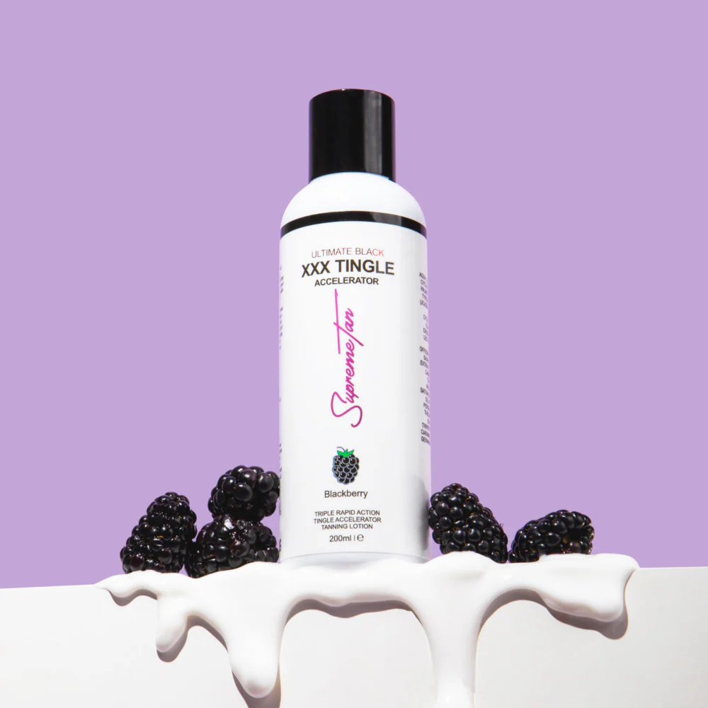 SupremeTan Ultimate Black XXX Tingle Tanning Accelerator Cream Blackberry 200ml - Image 2
