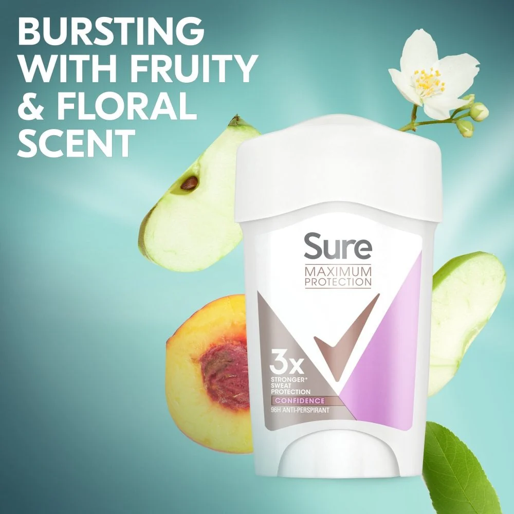 Sure Maximum Protection 96h Confidence Anti-Perspirant Deodorant Stick 45ml - Image 5