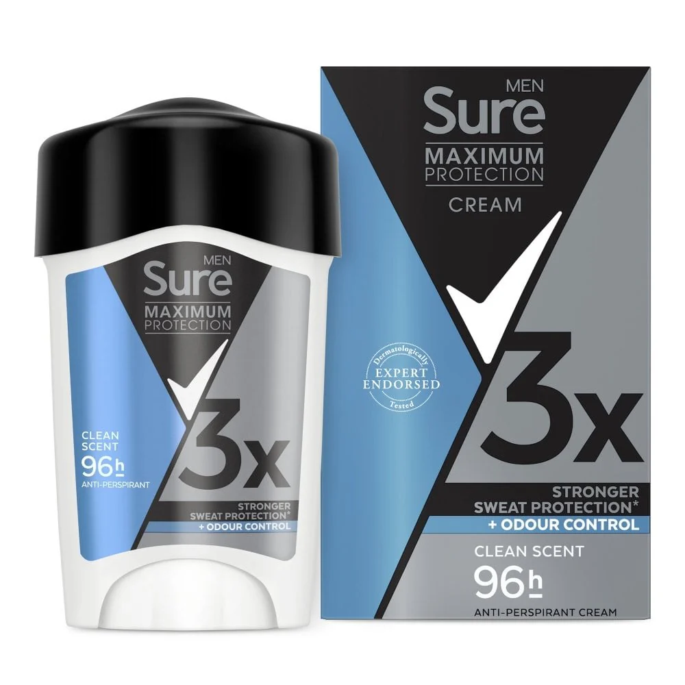 Sure Men Maximum Protection 96h Clean Scent Anti-Perspirant Deodorant Stick 45ml - Image 7