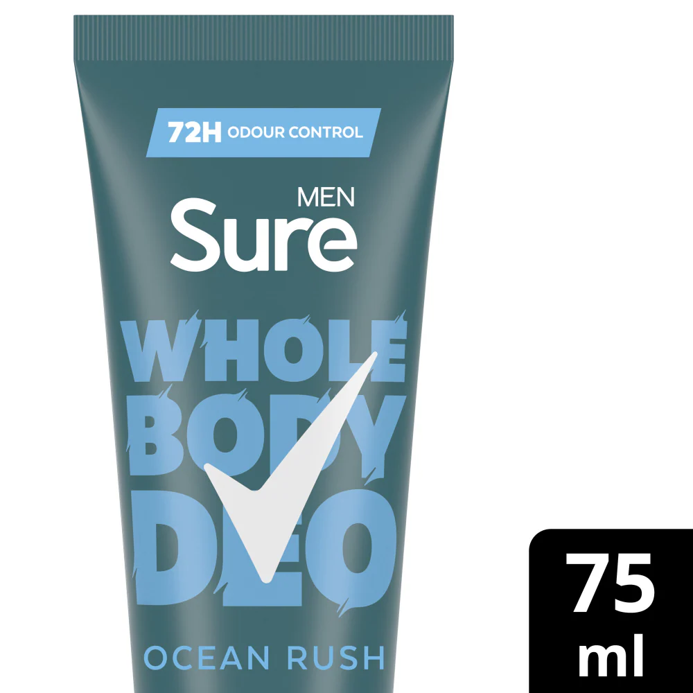 Sure Men Whole Body Deo 72h Ocean Rush Deodorant Cream 75ml - Image 2