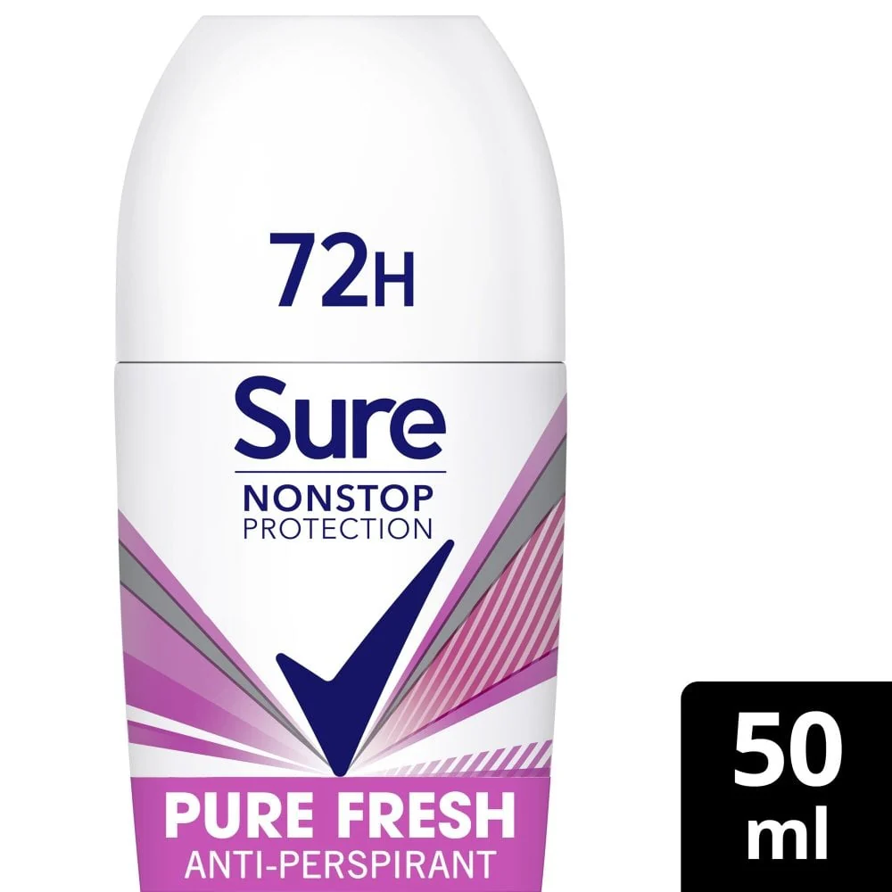 Sure Nonstop Protection 72h Pure Fresh Anti-Perspirant Deodorant Roll-On 50ml - Image 2