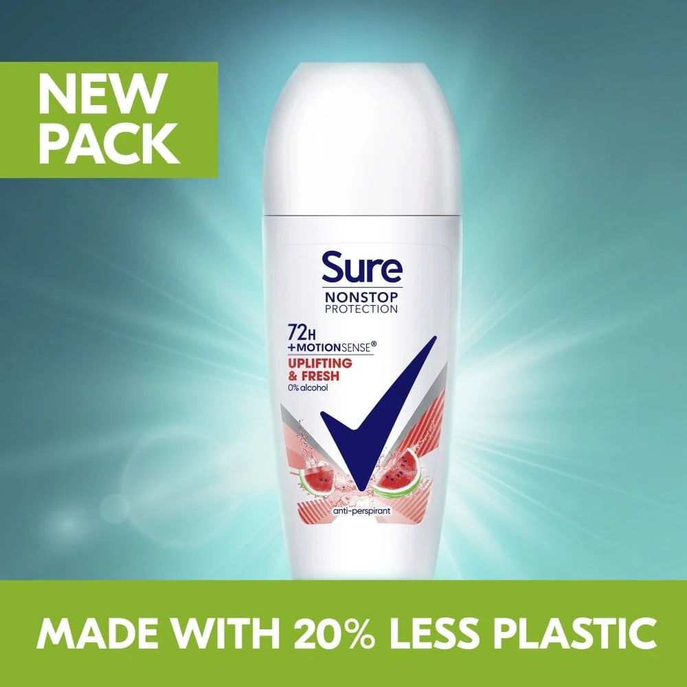 Sure Nonstop Protection 72h Uplifting & Fresh Anti-Perspirant Deodorant Roll-On 50ml - Image 8