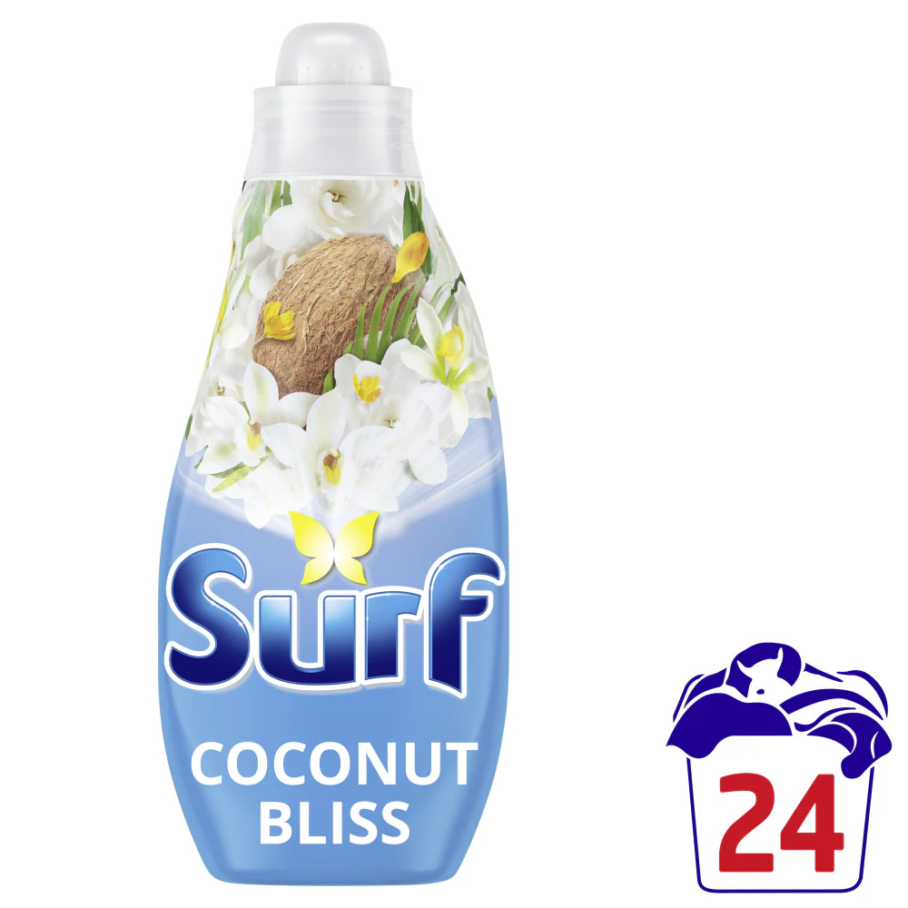 Surf Coconut Bliss Concentrated Liquid Laundry Washing Detergent 24 Washes 648ml - Image 2