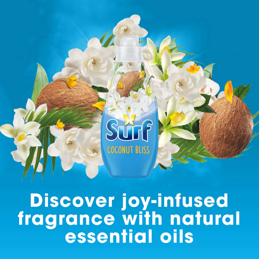 Surf Coconut Bliss Concentrated Liquid Laundry Washing Detergent 24 Washes 648ml - Image 3