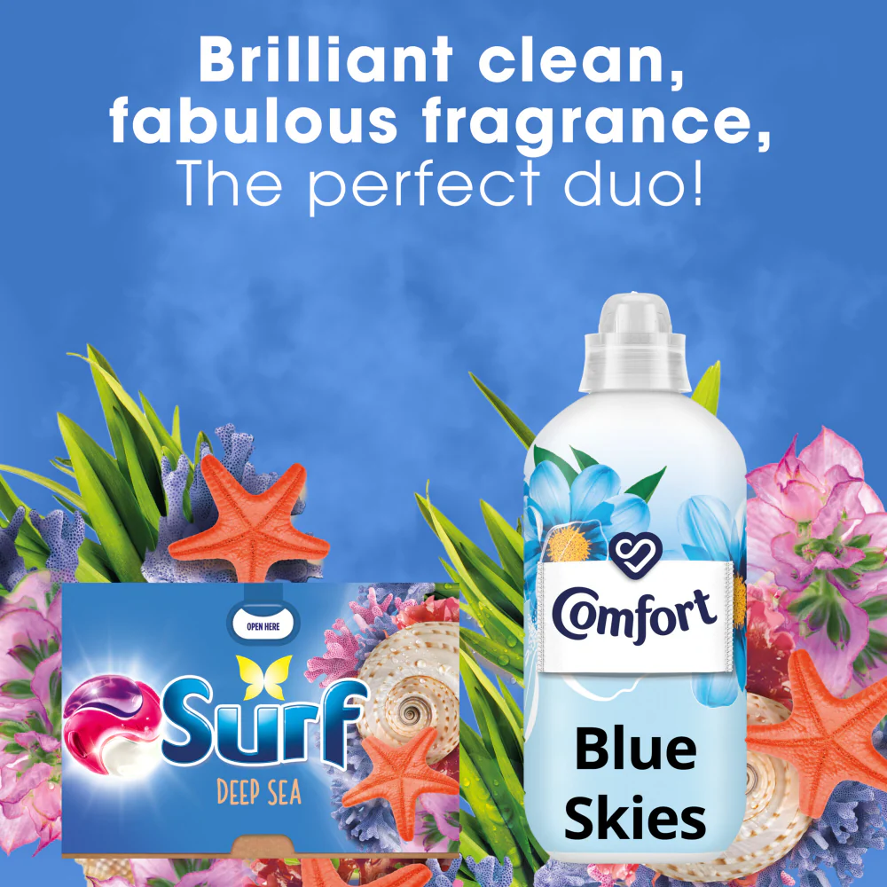 Surf Deep Sea 3-In-1 Laundry Washing Detergent Capsules 51 Washes - Image 6