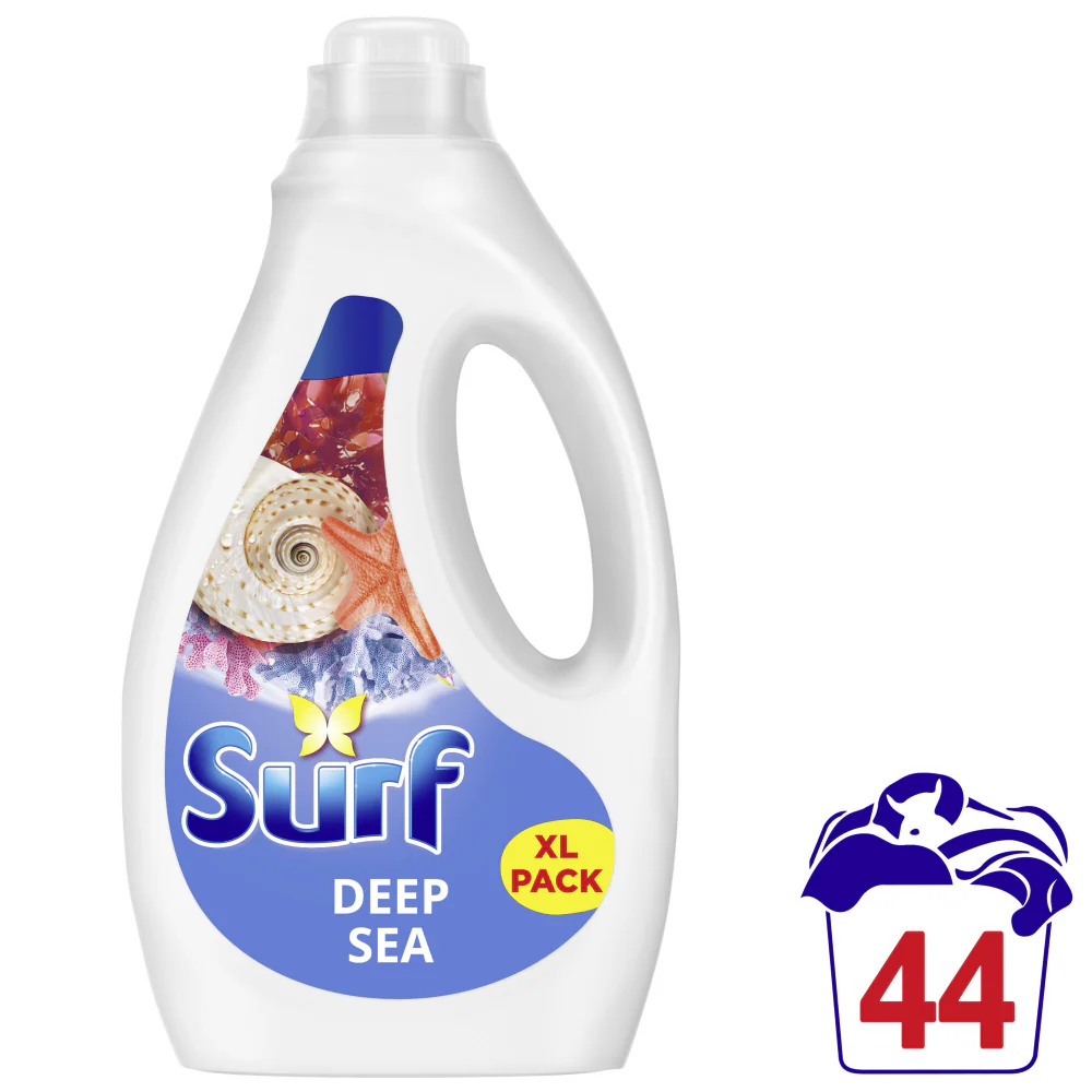 Surf Deep Sea Concentrated Liquid Laundry Washing Detergent 44 Washes 1188ml - Image 2