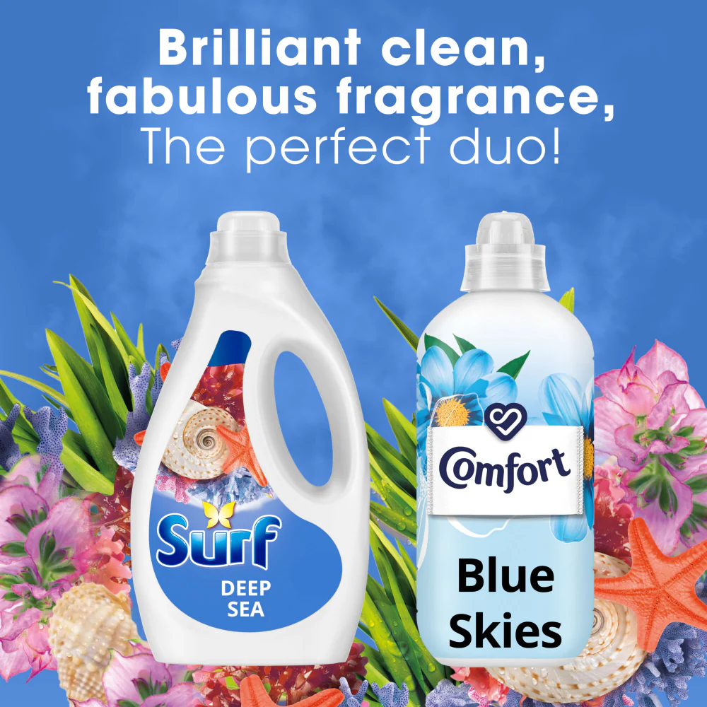 Surf Deep Sea Concentrated Liquid Laundry Washing Detergent 44 Washes 1188ml - Image 5