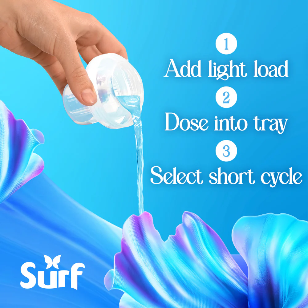 Surf Magnifi-Scent Wash Aqua Bliss Liquid Laundry Washing Detergent 31 Washes 837ml - Image 6