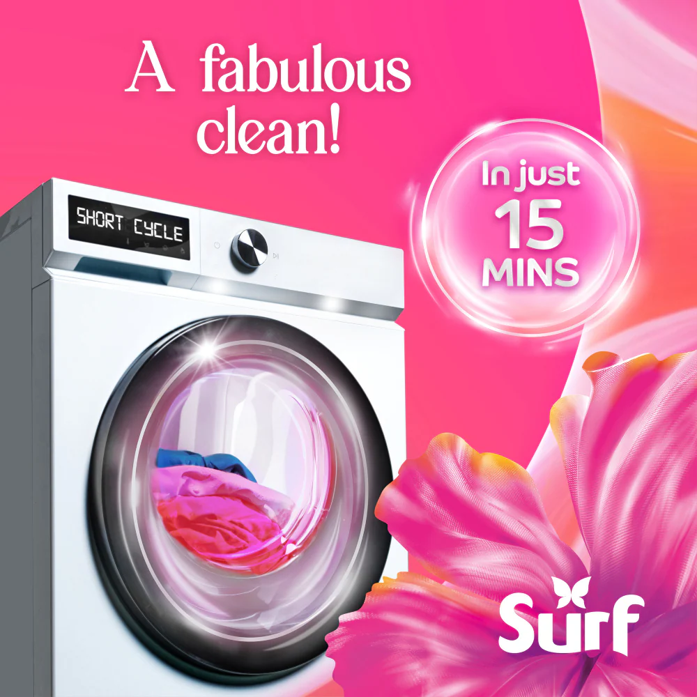 Surf Magnifi-Scent Wash Floral Fusion Liquid Laundry Washing Detergent 31 Washes 837ml - Image 4