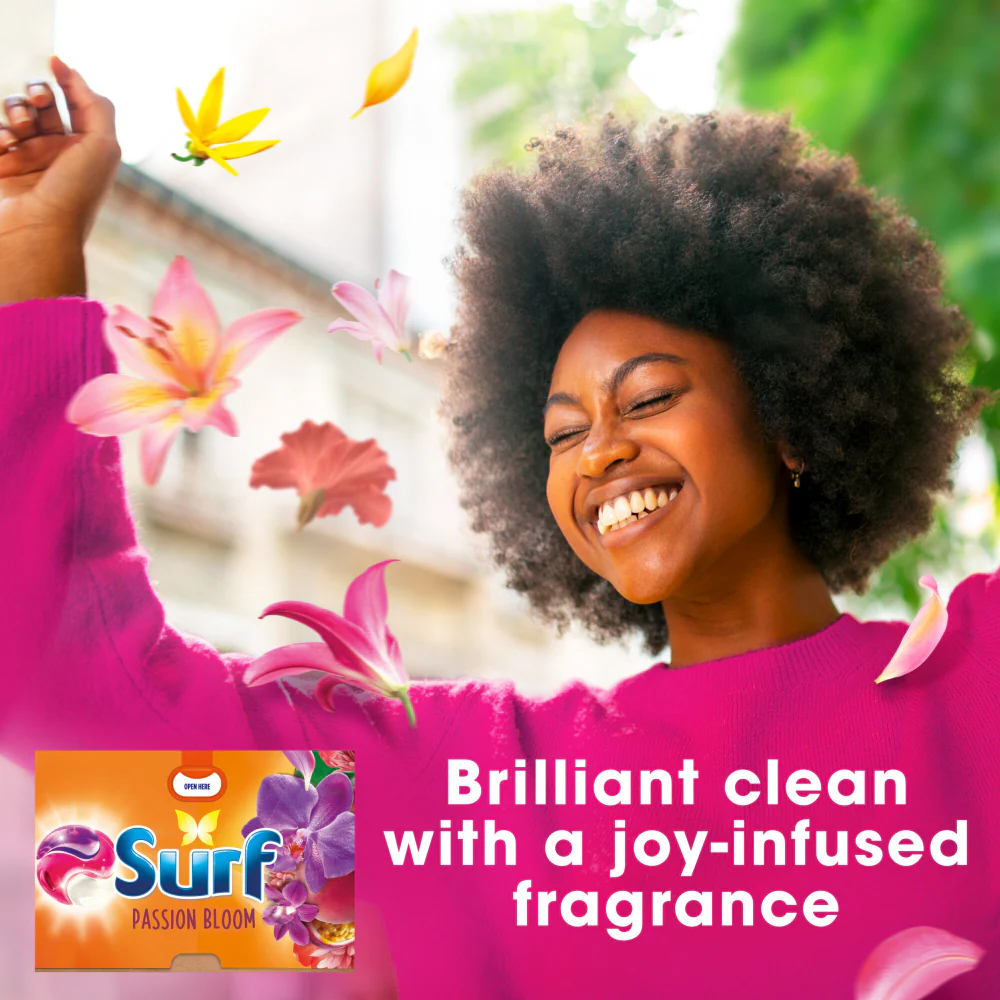 Surf Passion Bloom 3-In-1 Laundry Washing Detergent Capsules 26 Washes - Image 3