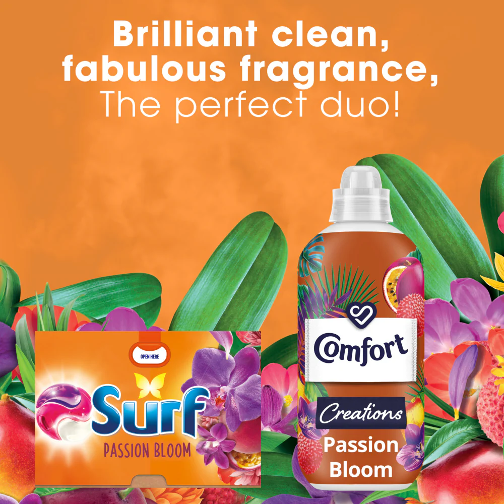 Surf Passion Bloom 3-In-1 Laundry Washing Detergent Capsules 26 Washes - Image 6