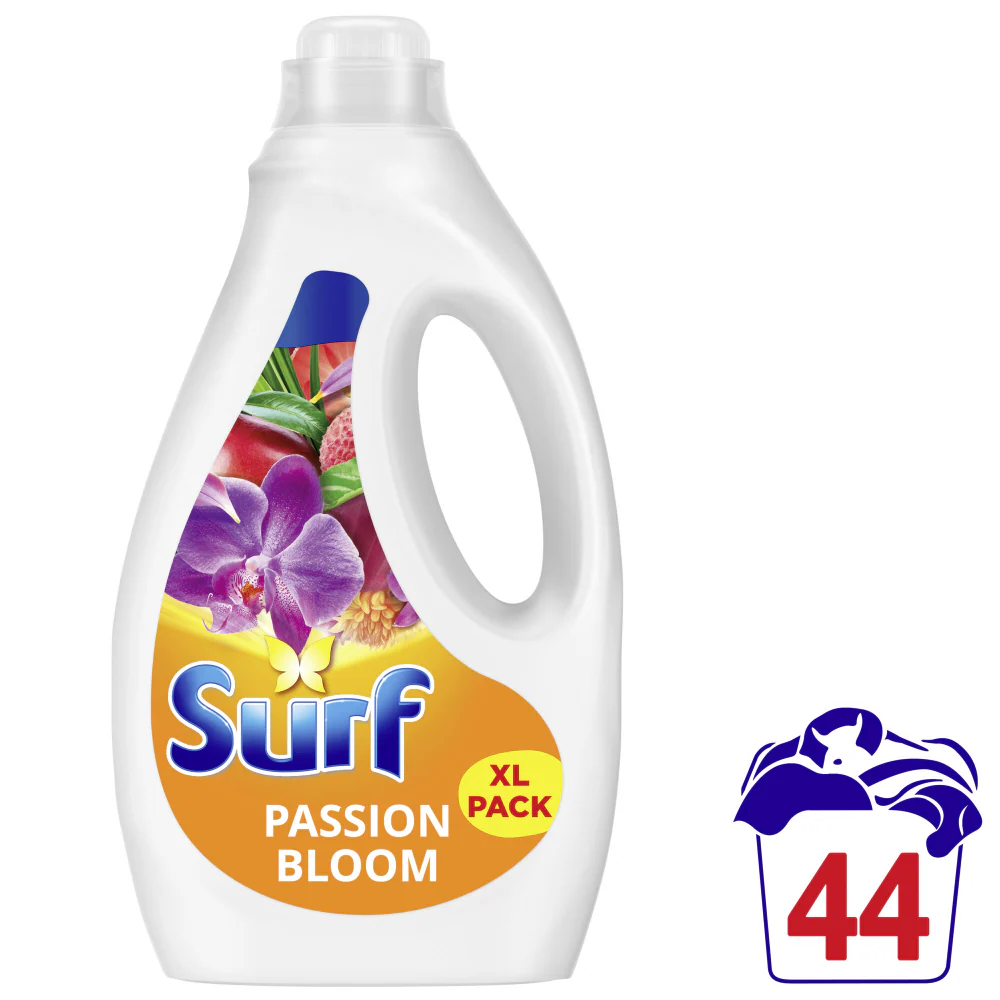 Surf Passion Bloom Concentrated Liquid Laundry Washing Detergent 44 Washes 1188ml - Image 2