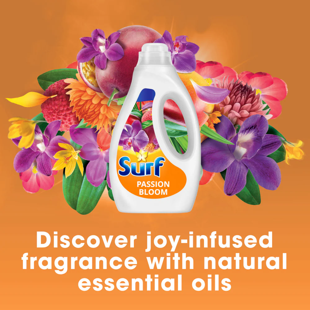Surf Passion Bloom Concentrated Liquid Laundry Washing Detergent 44 Washes 1188ml - Image 3