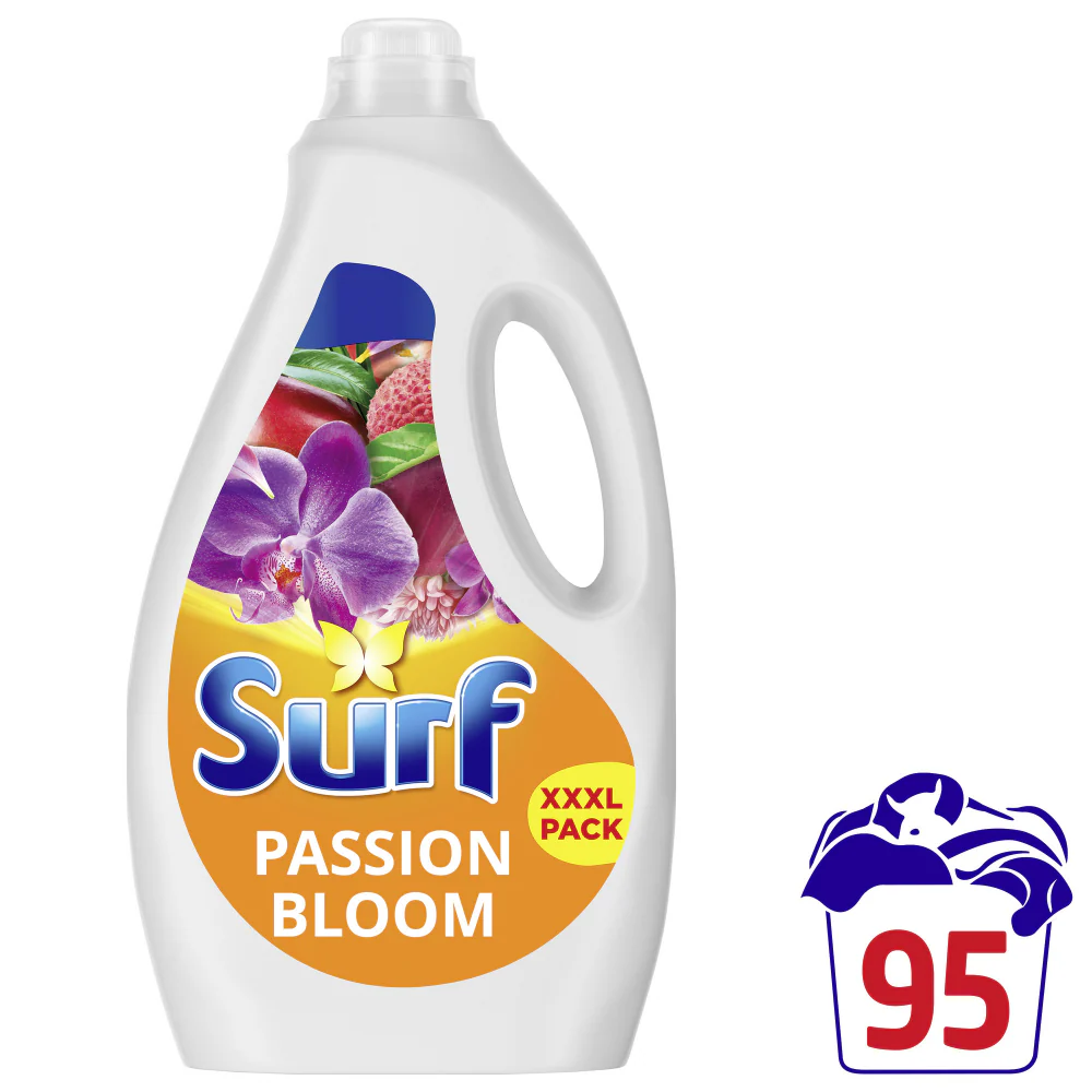 Surf Passion Bloom Concentrated Liquid Laundry Washing Detergent 95 Washes 2500ml - Image 2