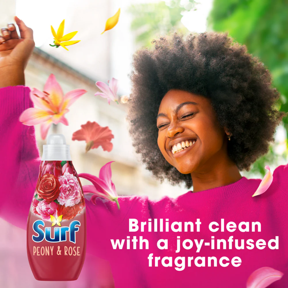 Surf Peony & Rose Concentrated Liquid Laundry Washing Detergent 24 Washes 648ml - Image 4