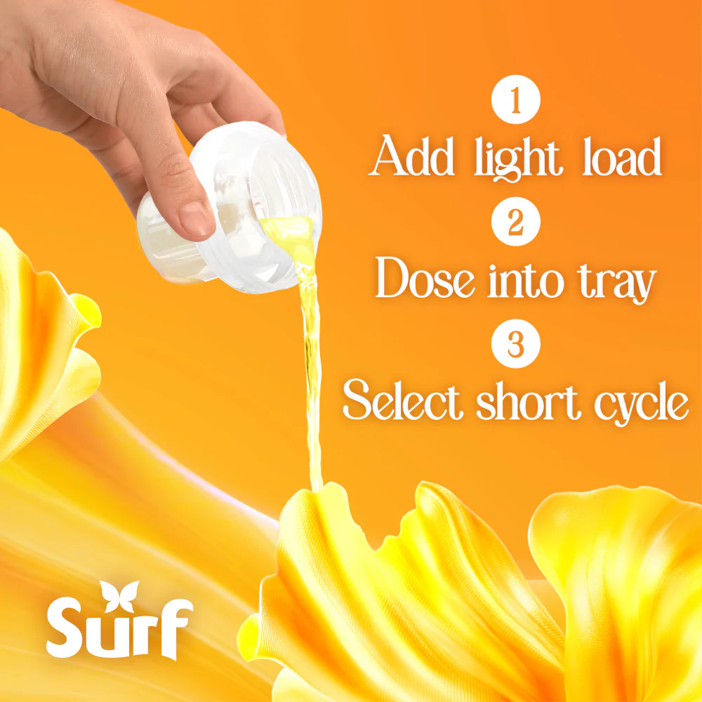 Surf Sunshine Blossom Concentrated Liquid Laundry Washing Detergent 31 Washes 837ml - Image 6