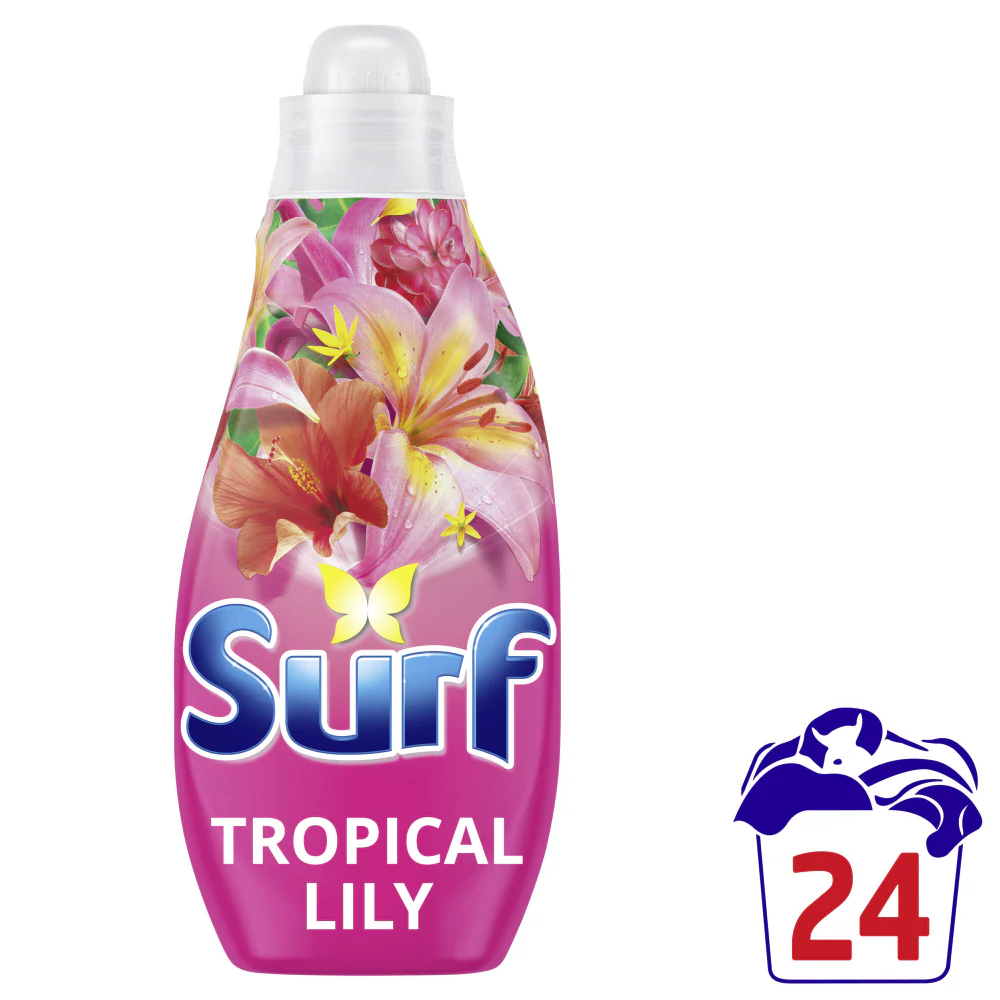 Surf Tropical Lily Concentrated Liquid Laundry Washing Detergent 24 Washes 648ml - Image 2