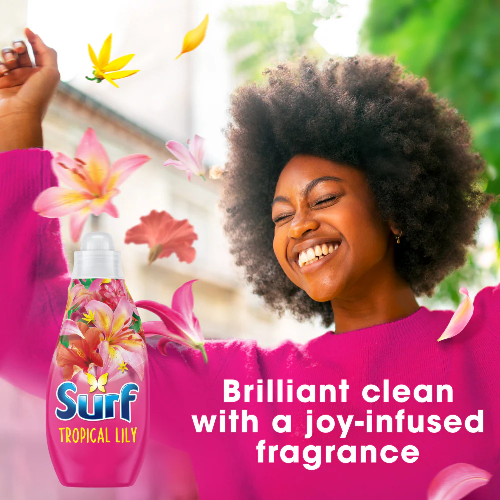 Surf Tropical Lily Concentrated Liquid Laundry Washing Detergent 24 Washes 648ml - Image 4