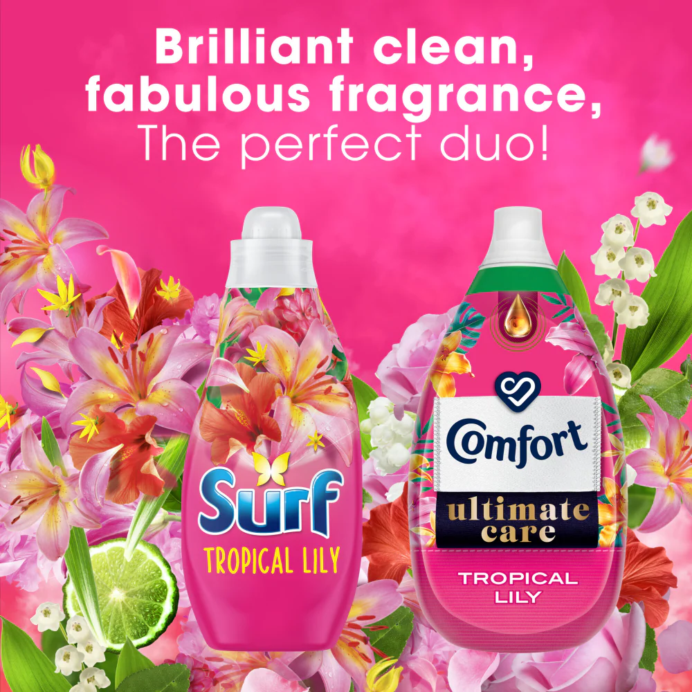 Surf Tropical Lily Concentrated Liquid Laundry Washing Detergent 24 Washes 648ml - Image 5