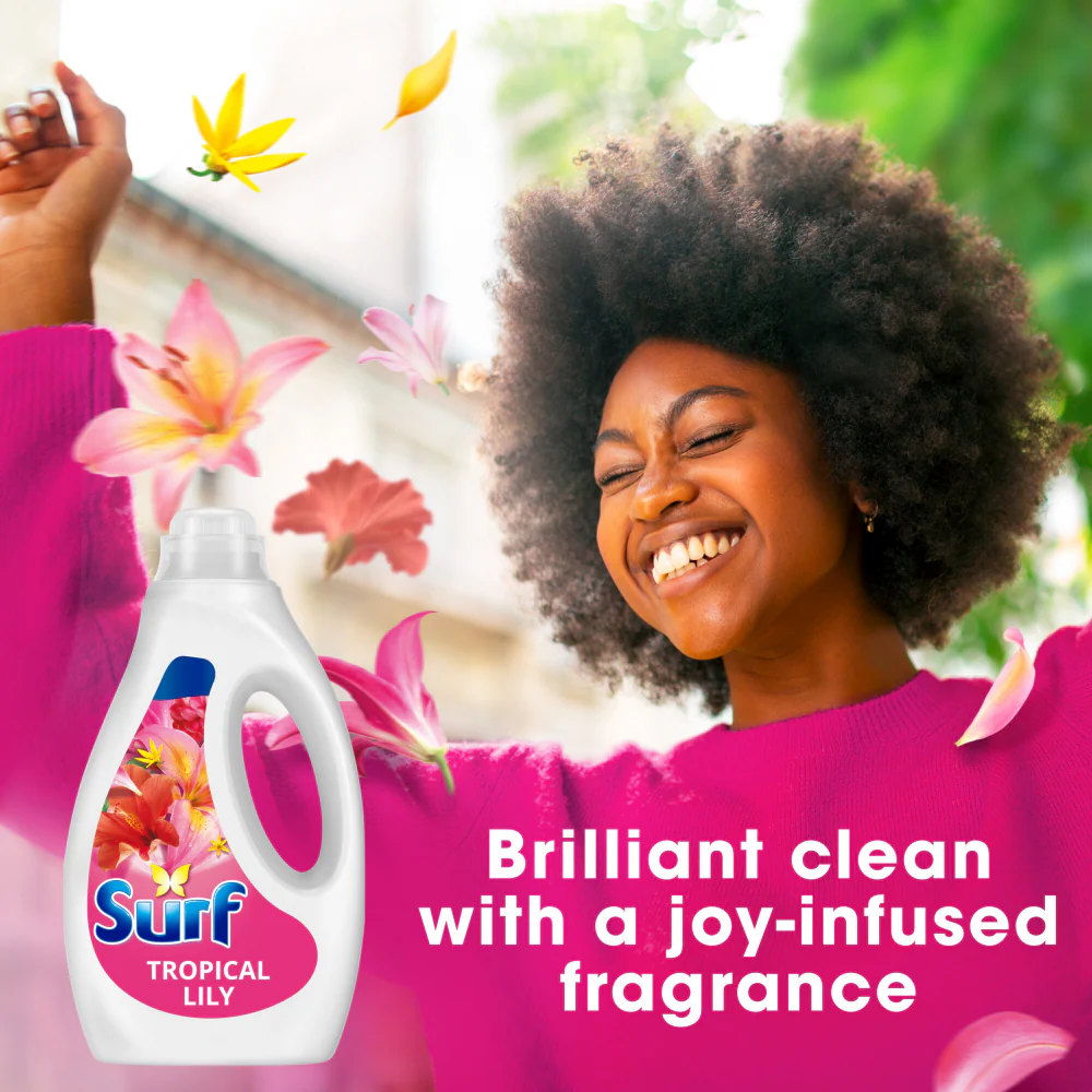 Surf Tropical Lily Concentrated Liquid Laundry Washing Detergent 44 Washes 1188ml - Image 4