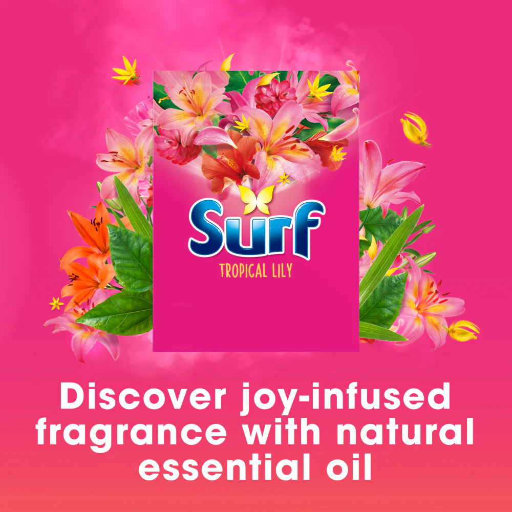 Surf Tropical Lily Powder Laundry Washing Detergent 75 Washes 3750g - Image 3