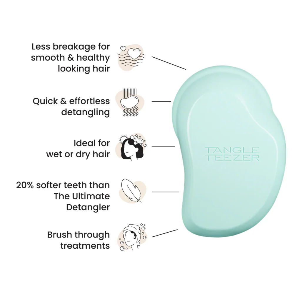 Tangle Teezer Fine & Fragile Detangling Brush Mint Violet - Image 5