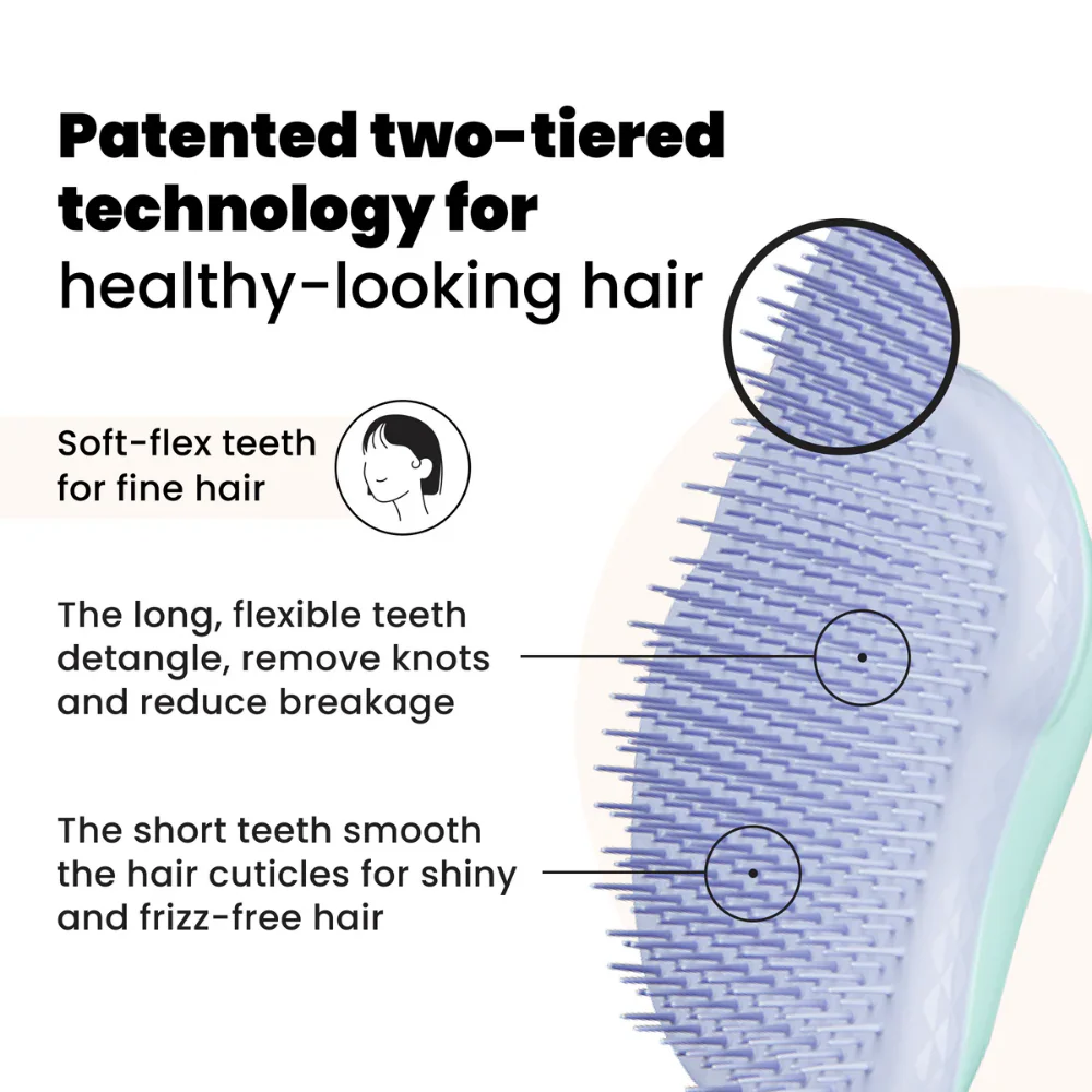 Tangle Teezer Fine & Fragile Detangling Brush Mint Violet - Image 7