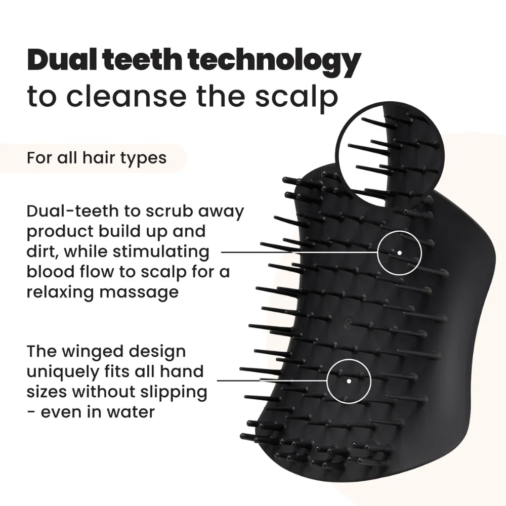 Tangle Teezer Scalp Exfoliator & Massager Onyx Black - Image 8
