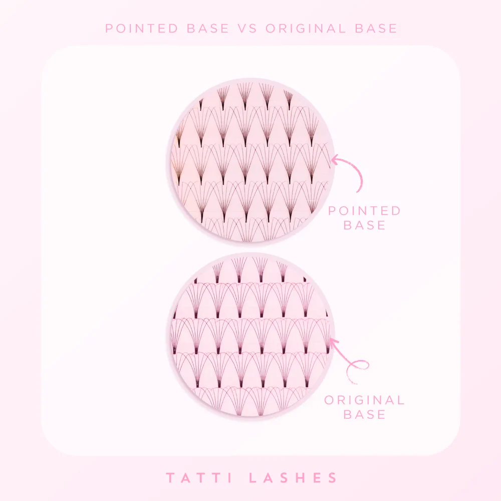 Tatti Lashes 13mm C Curl Pre-Fanned Russian Volume 6D Individual Lashes Black - Image 3