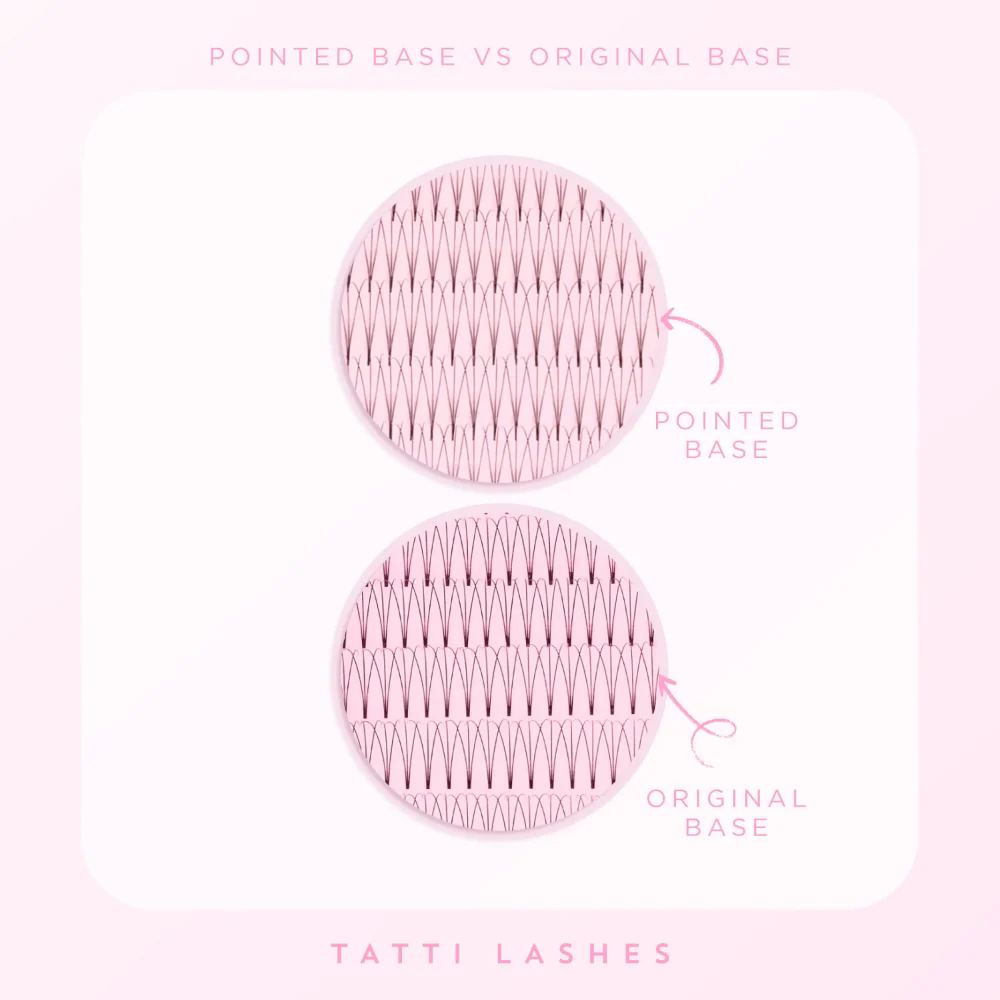 Tatti Lashes 9mm C Curl Pre-Fanned Russian Volume 3D Individual Lashes Black - Image 3