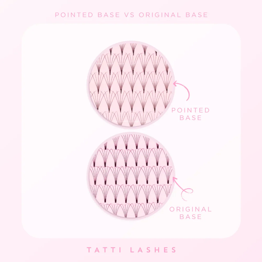 Tatti Lashes 9mm C Curl Pre-Fanned Russian Volume 5D Individual Lashes Black - Image 3