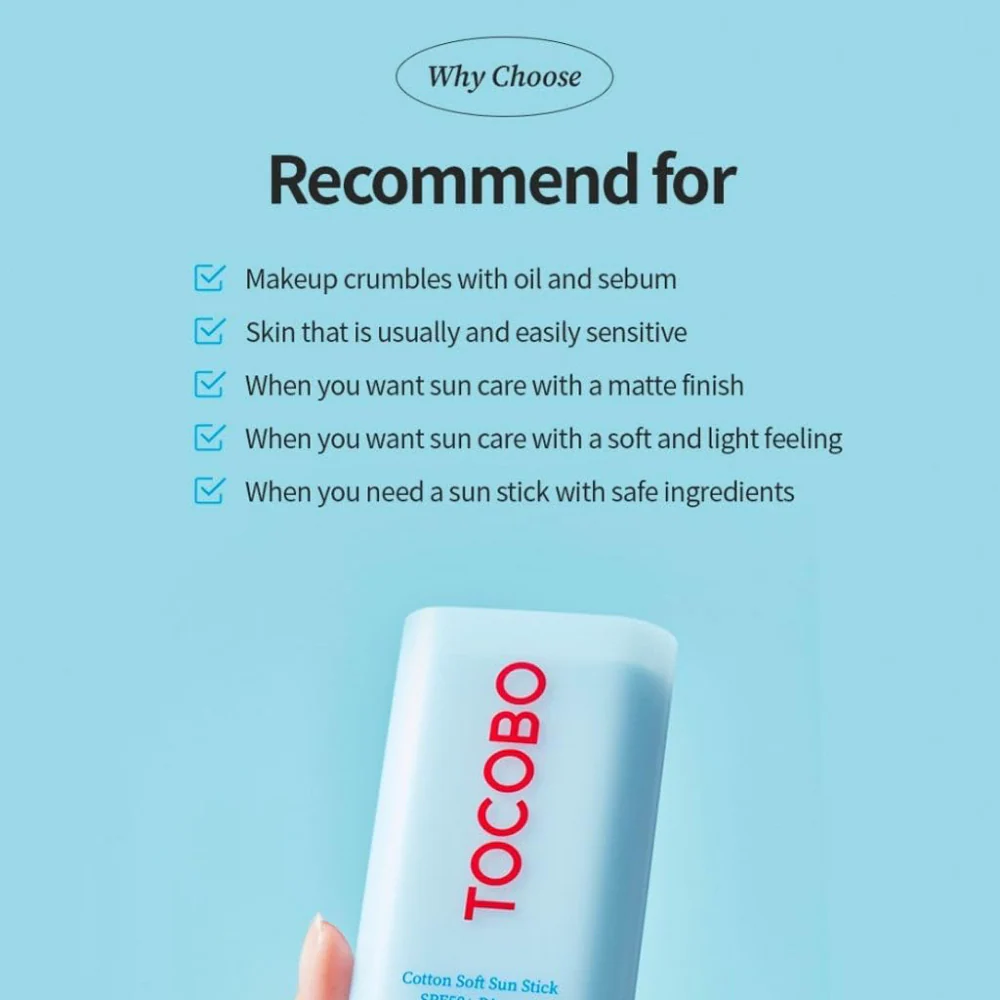 Tocobo Cotton Soft Sun Stick PA++++ SPF50+ 19g - Image 2